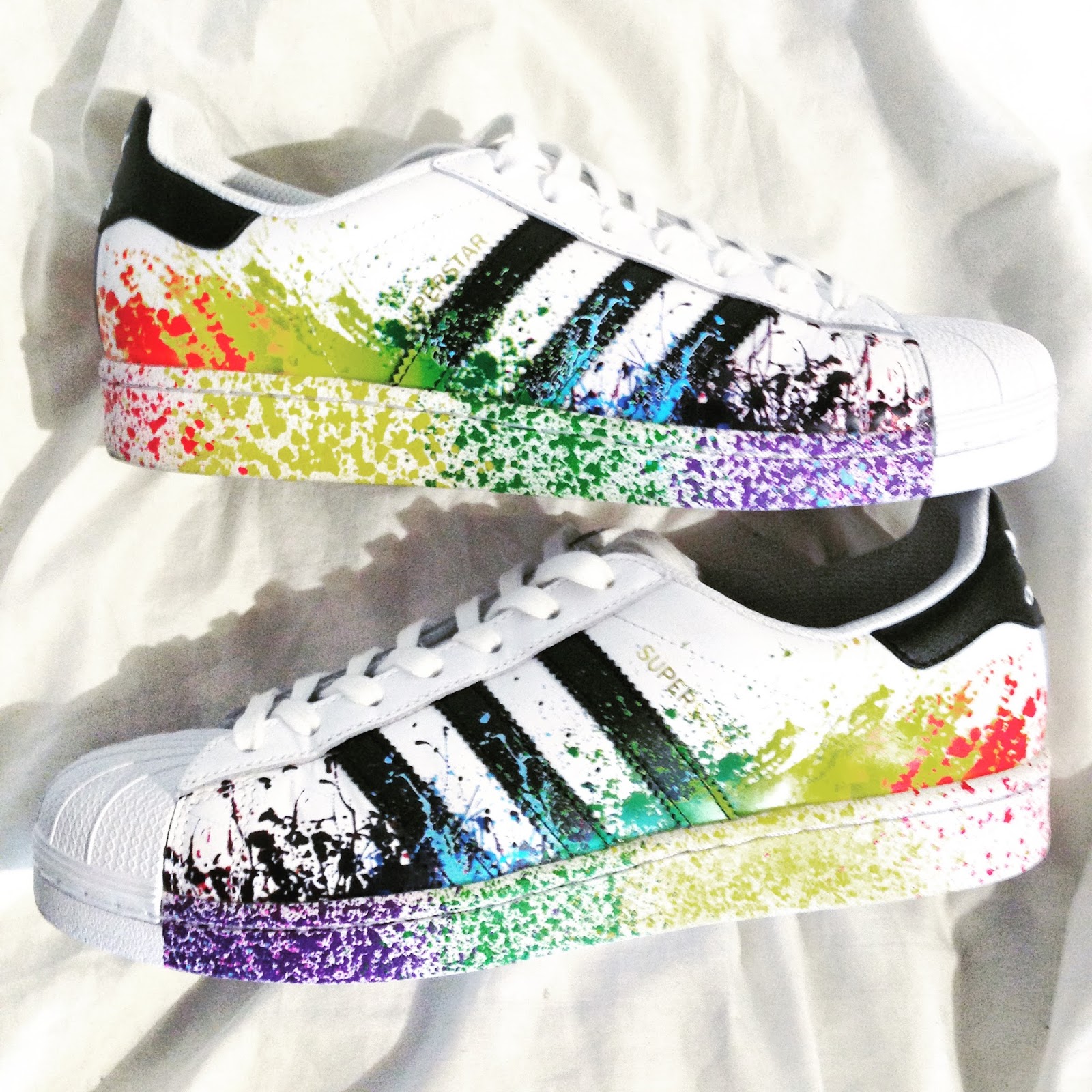 Limited edition adidas superstars | One colourful mess