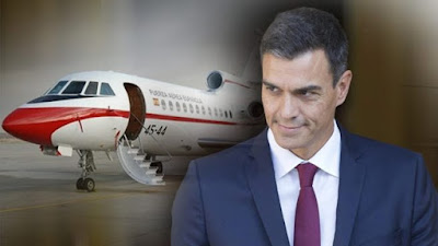 La última excusa de Sánchez para no revelar el coste de sus viajes: “Es un avión de Defensa” PSOE, pedro sánchez, viaje, coste, dinero, corrupción