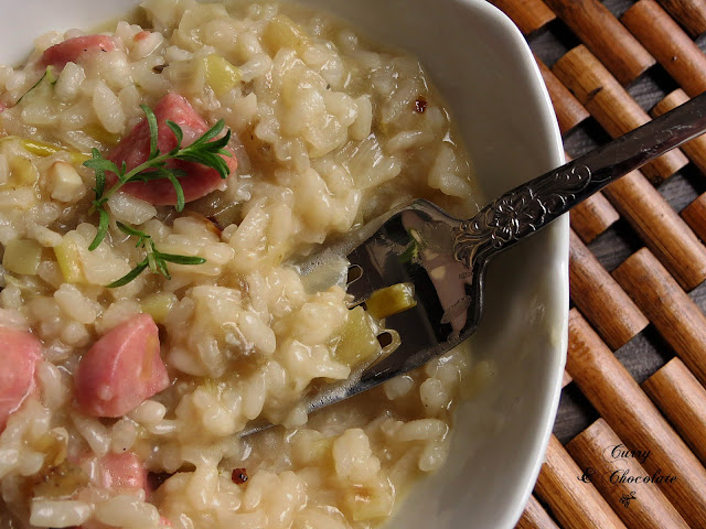 Risotto de berenjena y chorizo criollo – Risotto with eggplant and chorizo criollo Risotto de berenjena y chorizo criollo – Risotto with eggplant and chorizo criollo