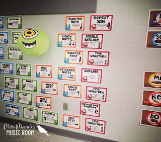 Mrs. Miracle's Music Room Reveal: Blog post includes tons of pics, and solutions for organizing your music room!