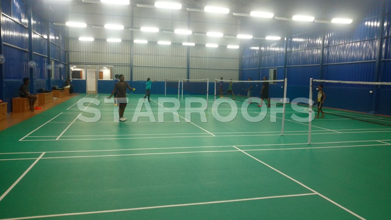 Badminton Court roofing in chennai