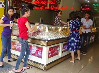 tủ trưng bày vàng bạc giá tủ bán vàng bạc