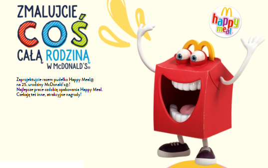 Zaprojektujcie razem pudełko Happy Meal® na 25. urodziny McDonald’s® - nagrody czekają Konkurs
