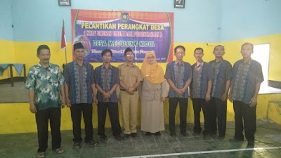 Pelantikan Kekosongan Perangkat Desa Megulungkidul