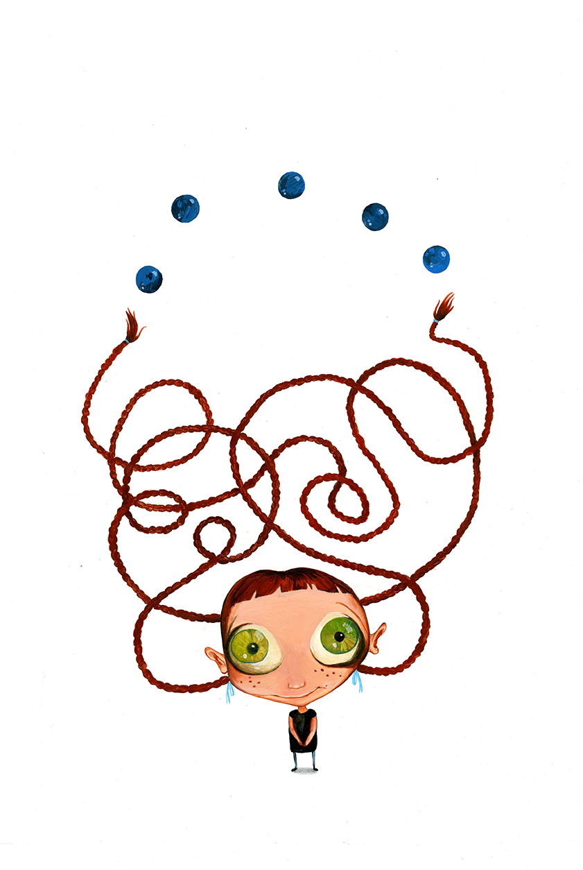 liz wikstrom's art blog Awkwardly Gifted Girl ("Juggling for the