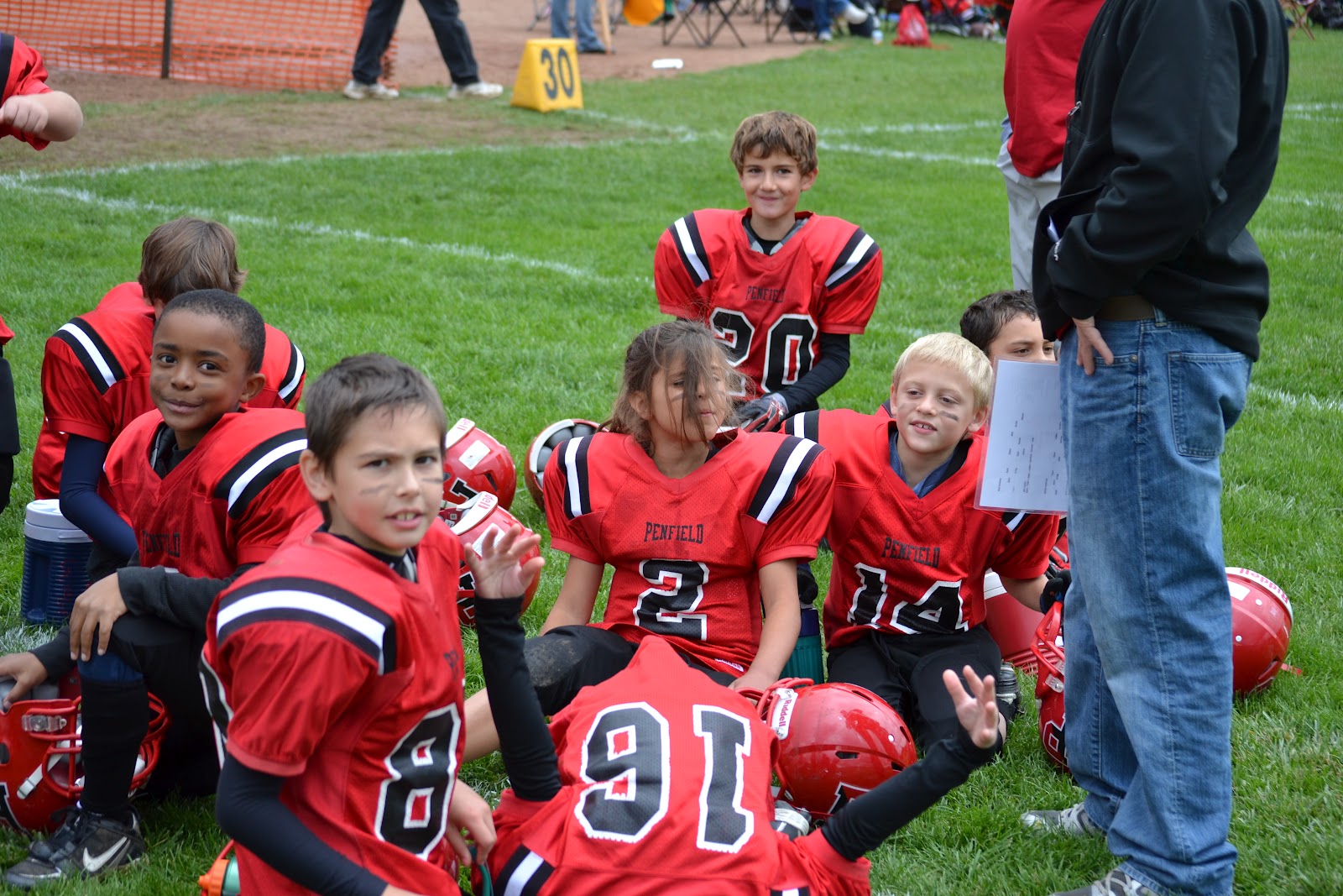 Penfield Youth Football & Cheer 2012 Red C at Rush Henrietta