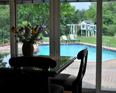 Cafe-Height Table, One of Ten Things I Love About Our New Kitchen ♥ KitchenParade.com. Surprisingly, seven don't require a remodeling budget or construction dust.