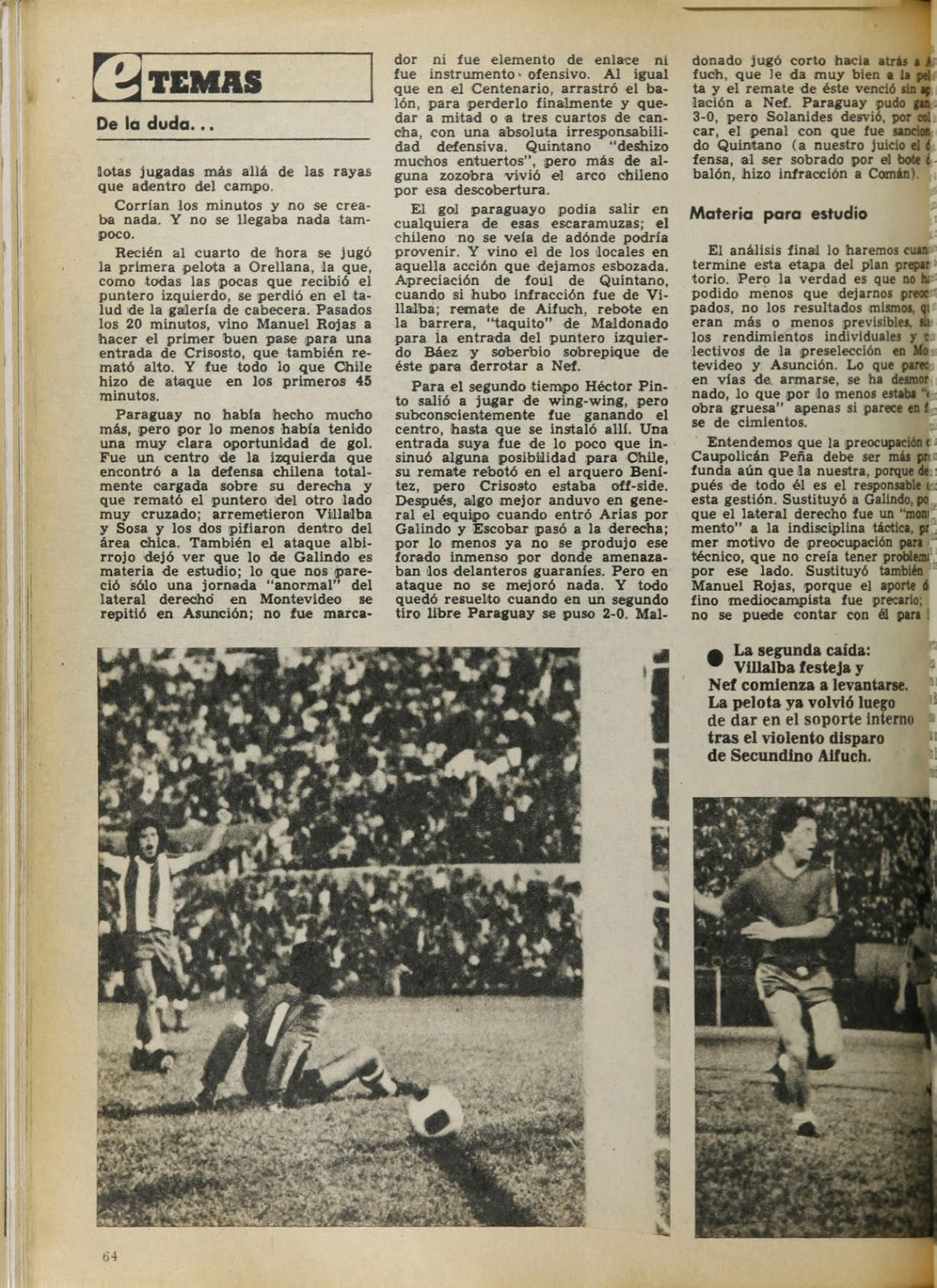 Partidos de la Roja [02/02/1977] ParaguayChile 20