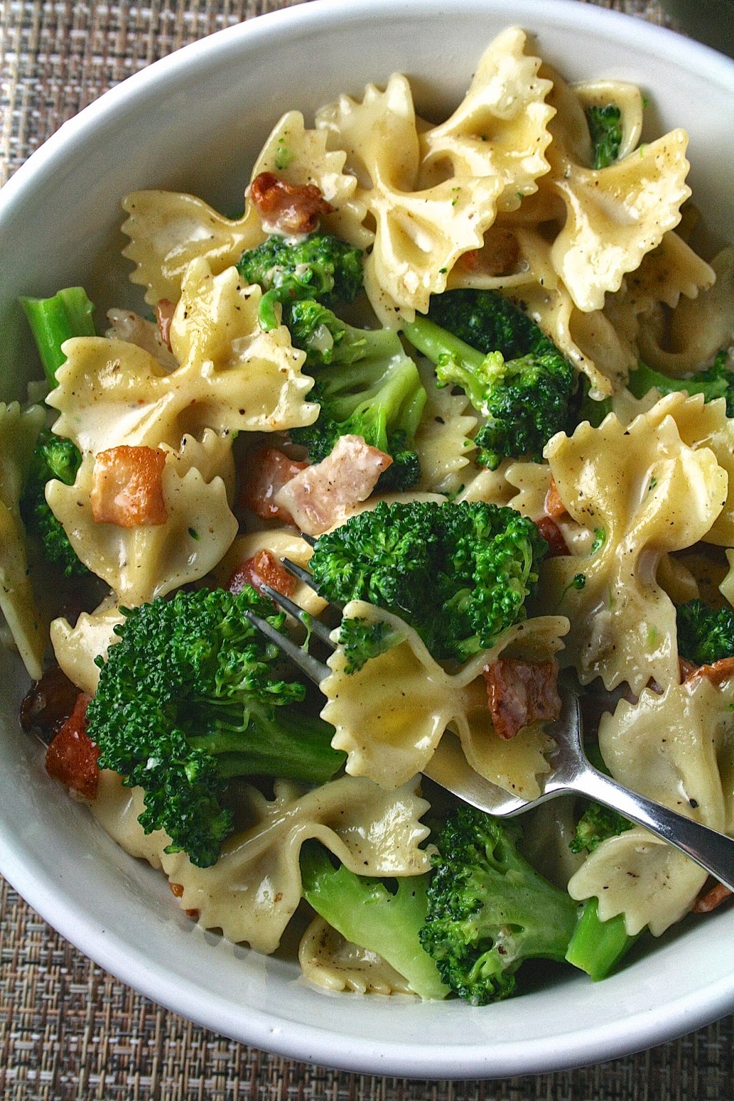 Oregon Transplant Creamy Bacon Broccoli and Brie Pasta