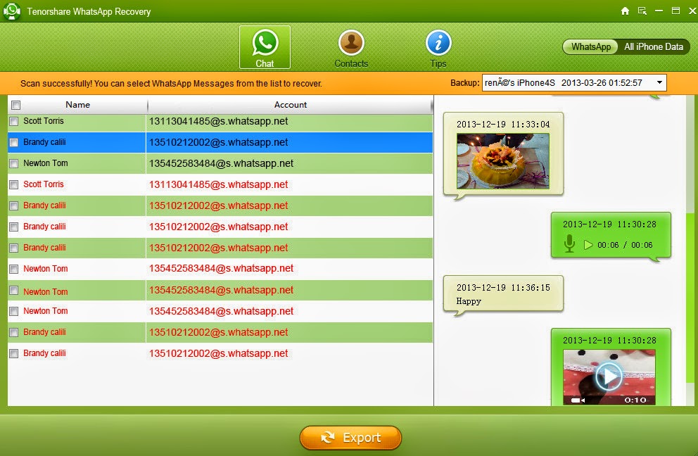 WhatsApp Recovery 2.6 Free Download WhatsApp Recovery 2.6 Free Download