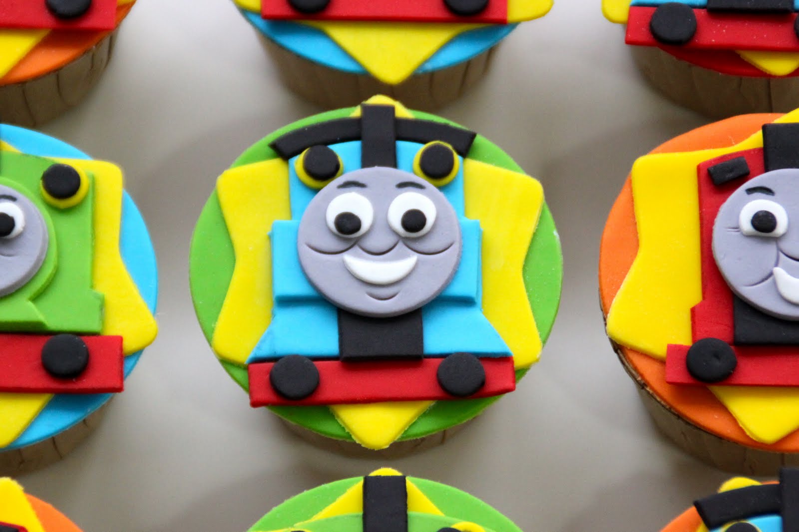 Thomas the Tank Engine Cupcakes