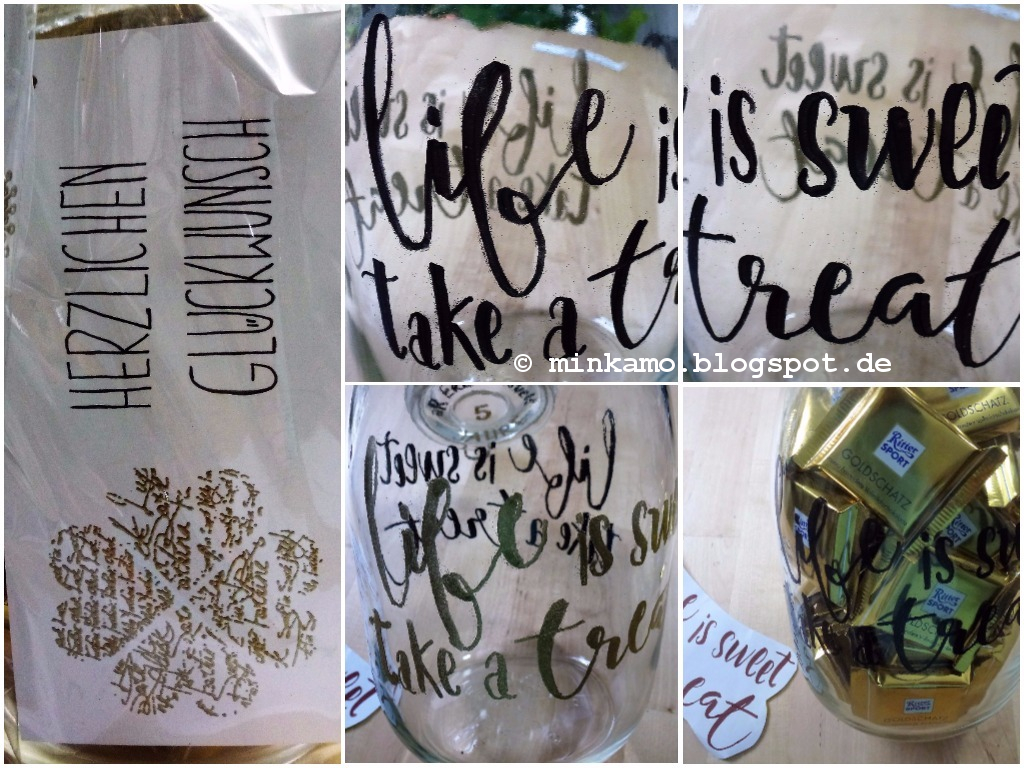 Minkamo's Creative Space Embossing auf Glas Embossing on glass {DIY}