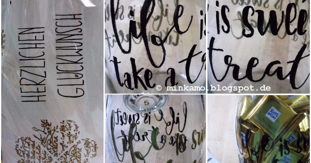 Minkamo's Creative Space Embossing auf Glas Embossing on glass {DIY}