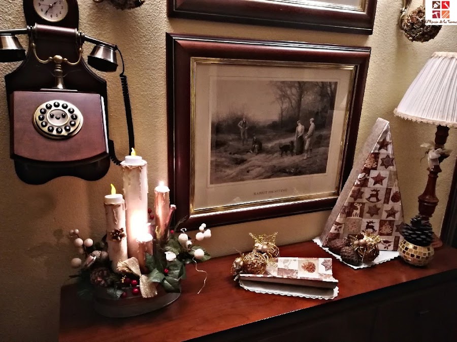 como hacer un centro navideño