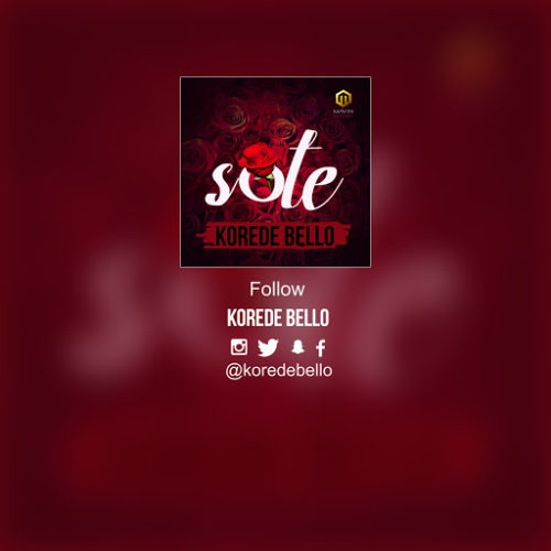 Korede Bello – “Sote” [New Song] -mp3made.com.ng