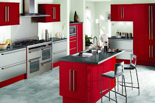Koleksi Dapur Minimalis Warna Merah Nampak Cantik Modern Koleksi Dapur Minimalis Warna Merah