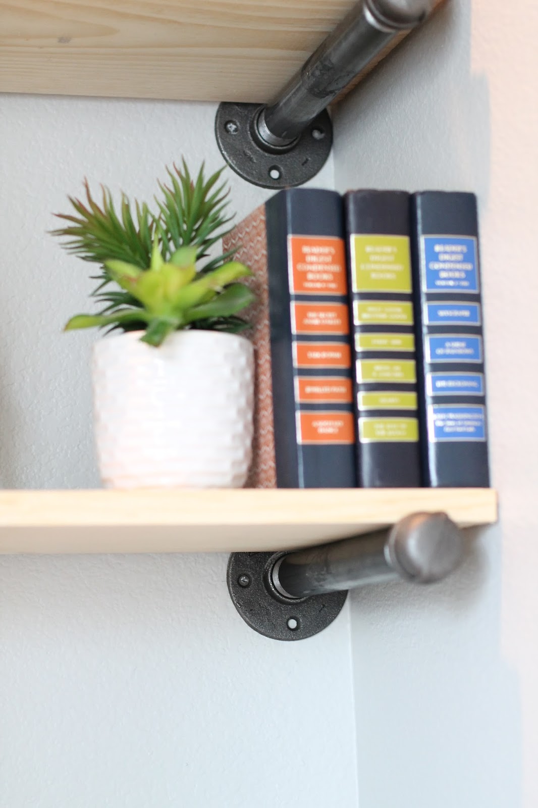 Tucker Up DIY Pipe Shelves