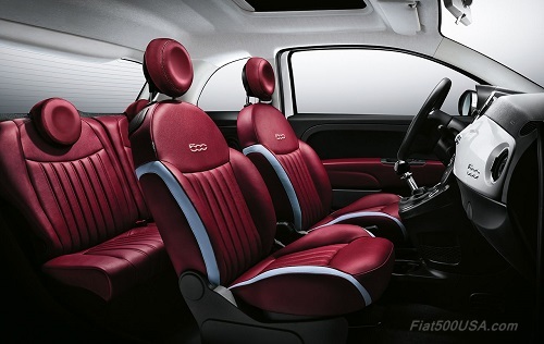 New Fiat 500 Leather Interior