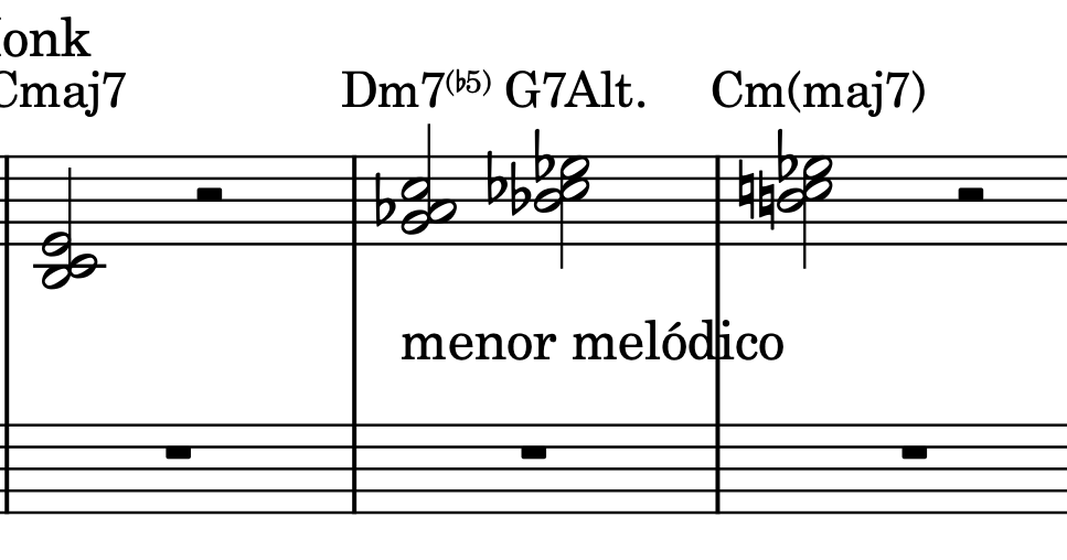 JAZZ 15. OTROS VOICINGS ACORDES MENORES MONK Y POWELL.