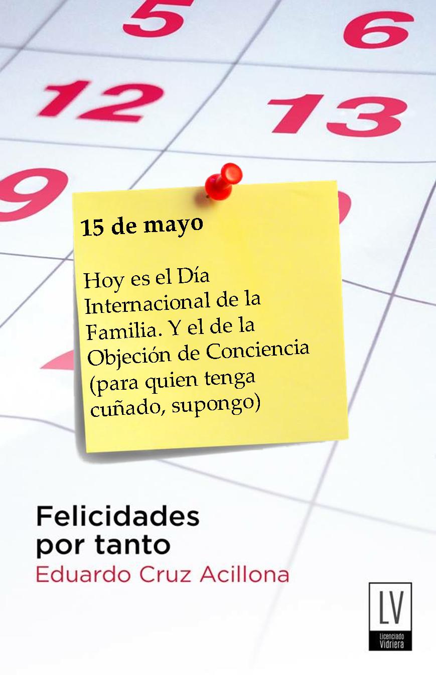 Más claro, agua 15 de mayo