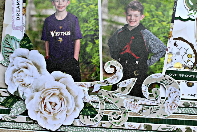 Garden Party Scrapbook Page featuring Mixed Media for BoBunny designed by Rhonda Van Ginkel Garden Party Scrapbook Page featuring Mixed Media for BoBunny designed by Rhonda Van Ginkel