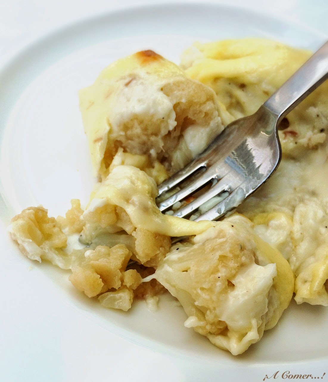 A Comer...!!! Coliflor con Bechamel de Bacon