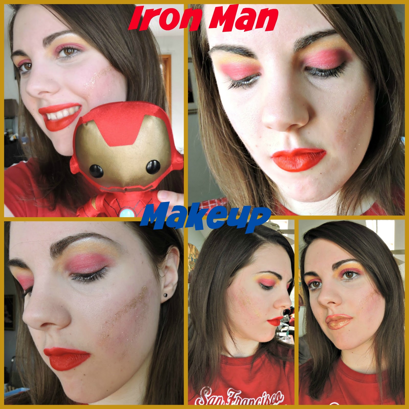 ultima beauty civil war iron man inspired makeup