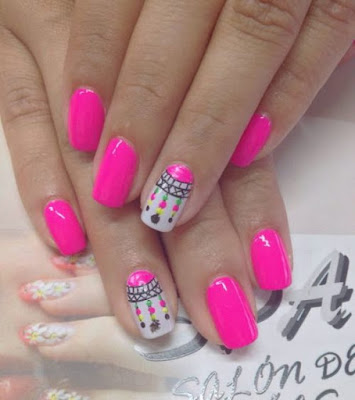 Uñas decoradas con atrapasueños Uñas decoradas con atrapasueños