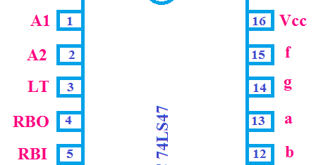BCD to Seven Segment Display Decoder Circuit using IC 7447 - ETechnoG
