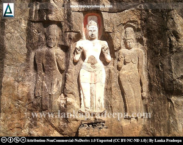 Sudana, Avalokitheshwara, Tara - Buduruwagala, Sri Lanka