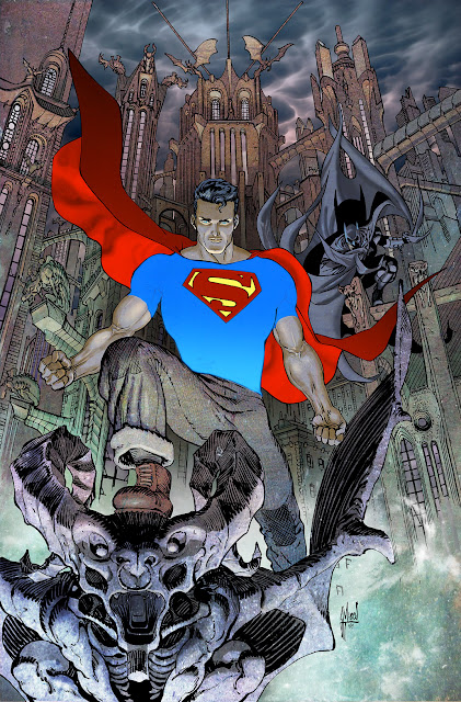 BATMAN/SUPERMAN #1 variant cover by Guillem March