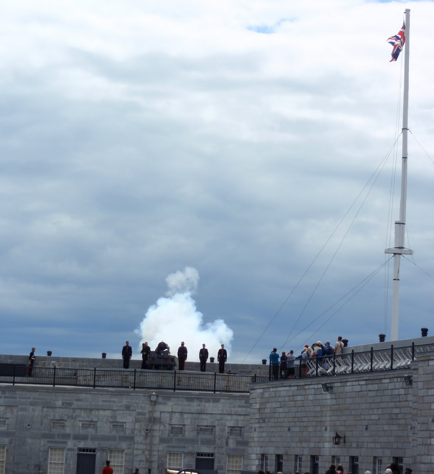 Firing of the canon