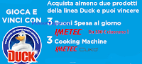 Concorso ''Vinci con Duck'': in palio 168 buoni Imetec e 3 Cooking Machine Cukò Logo Concorso ''Vinci con Duck'': in palio 168 buoni Imetec e 3 Cooking Machine Cukò