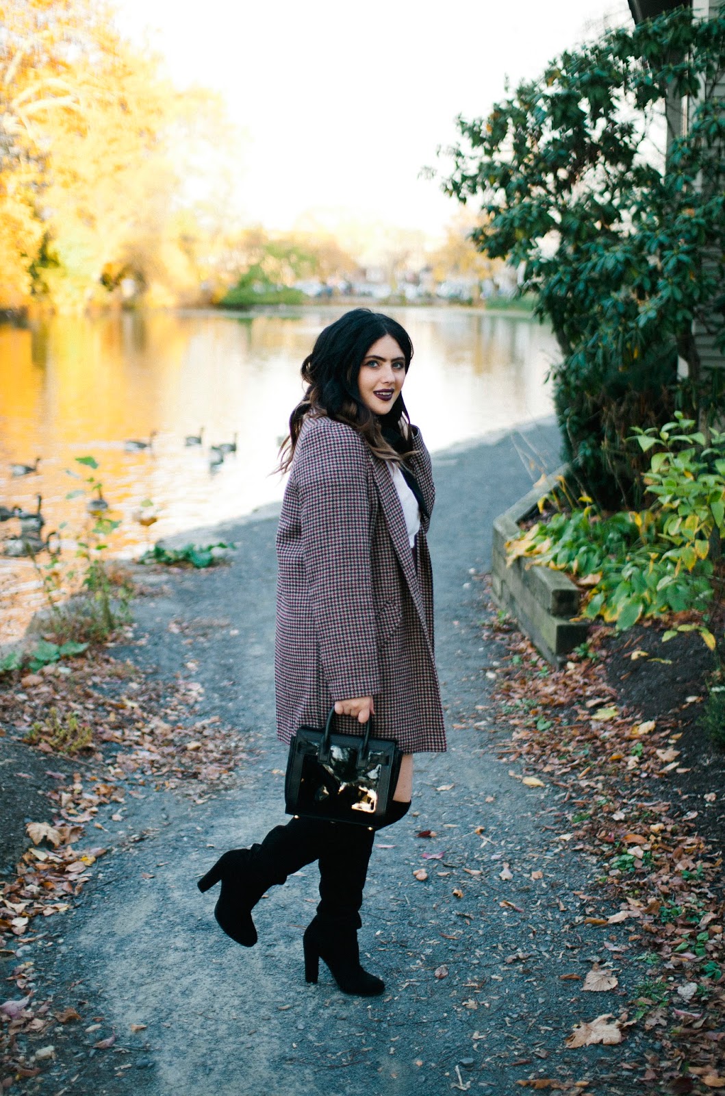 Primark Herringbone Co-Ord Primark, blogger, blog, style, over the knee boots, laurent, co-ord, jacket, skirt