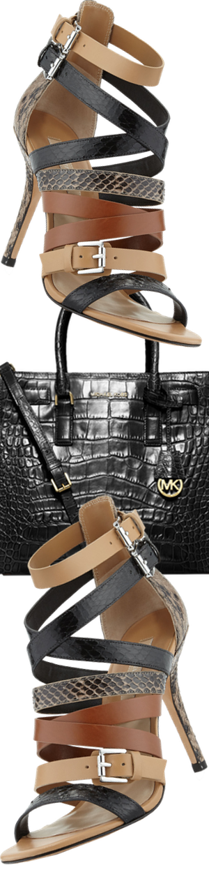 MICHAEL Michael Kors Dillon Croc-Embossed Tote Bag, Black