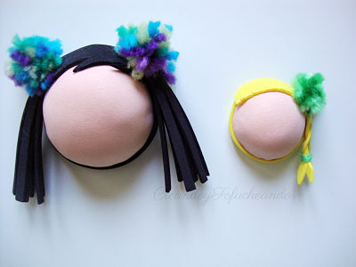 Añadimos los pompones a los Fofubroches