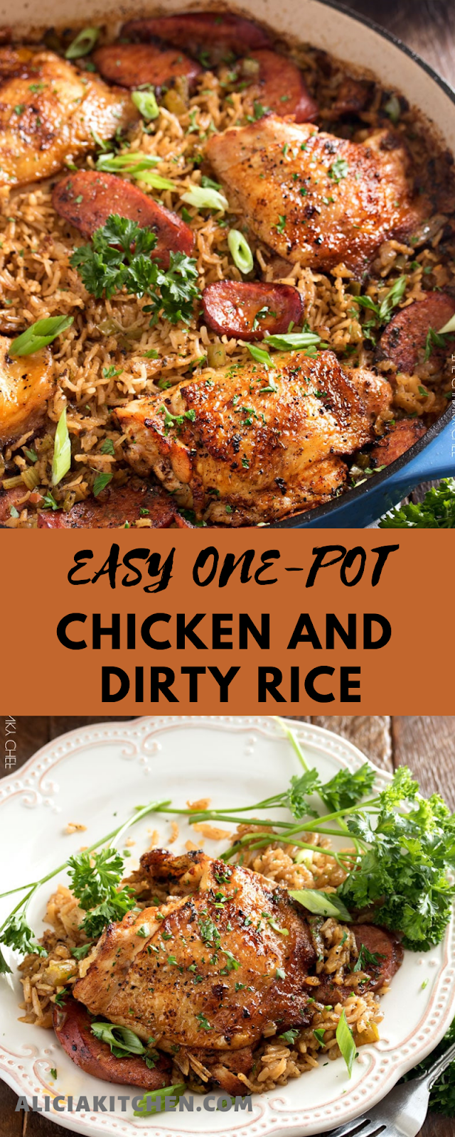 ONE POT CHICKEN AND DIRTY RICE