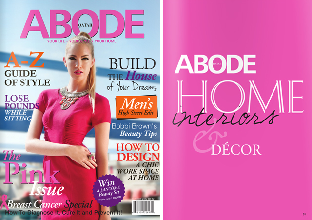 home office feature in Abode Magazine October 2012