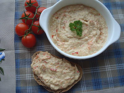 Salata de vinete cu ardei copt