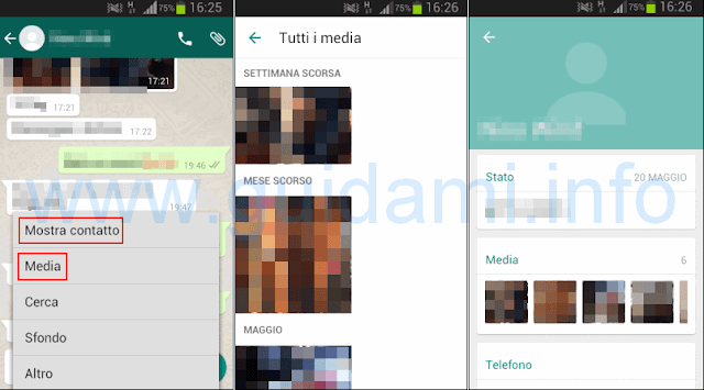WhatsApp ricerca veloce foto e video in una conversazione