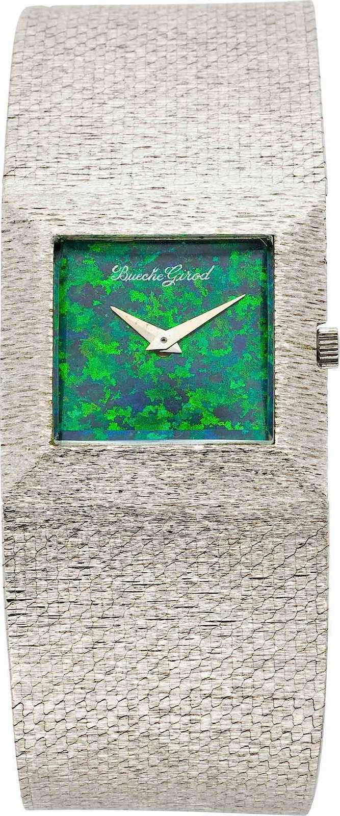 1975 Bueche Girod watch a 1975 Bueche Girod watch, color photograph