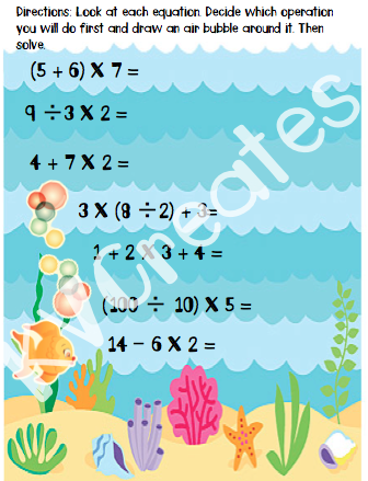 Vaclavik's Antics: Splash Into Order of Operations!