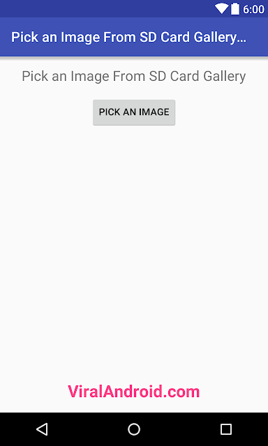 How to Get and Display Image From Gallery in Android Programmatically
