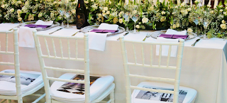 Mesa rectangular de boda