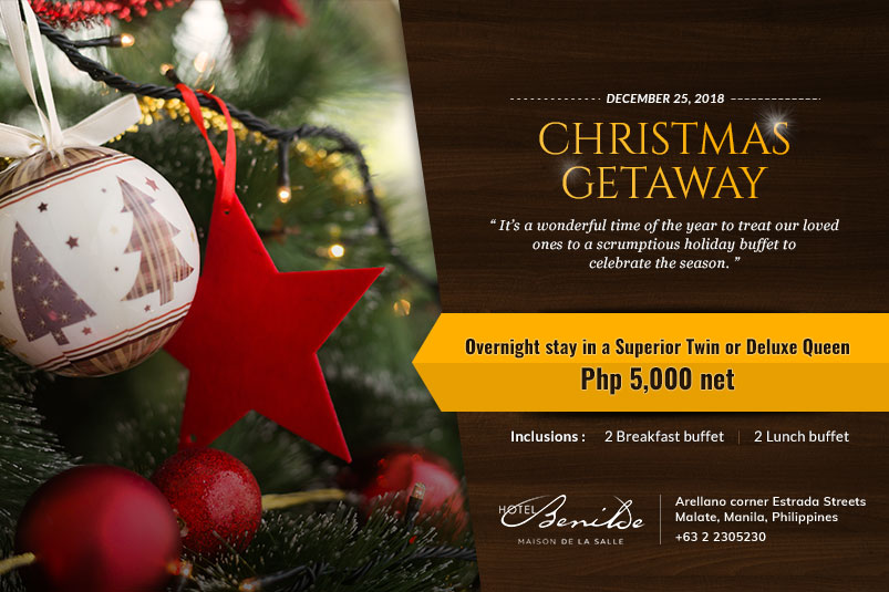 Christmas Holiday Lodging Package