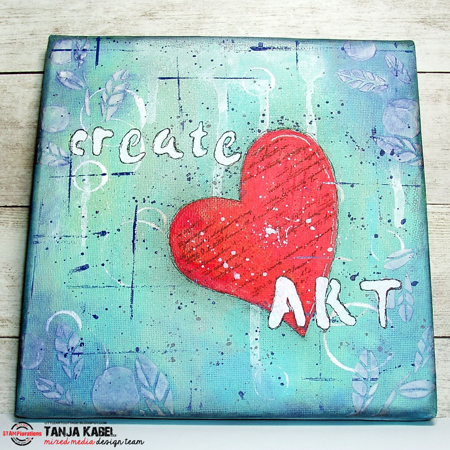 ARTplorations CREATE ART CANVAS tutorial by Tanja