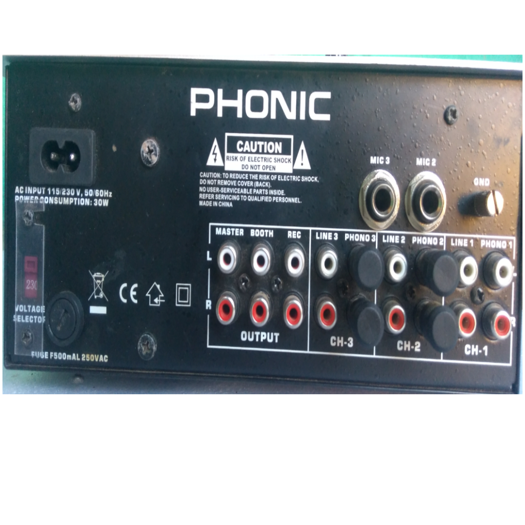 Phonic mx300 xe DJ mixer की feature और speacification DJ TECH 24