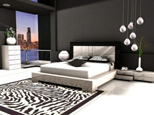 Carpet in black and white &#8211; wonderful ideas