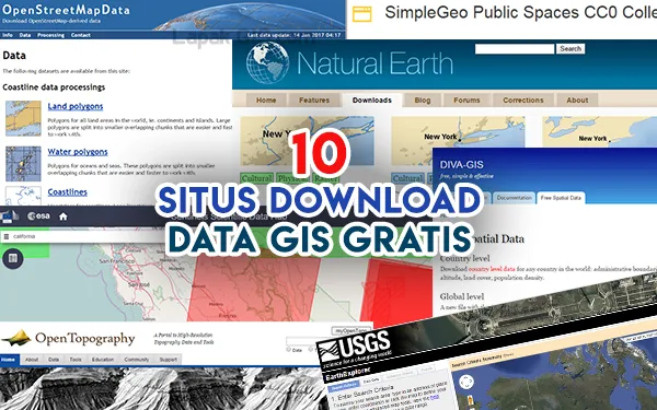 10 Situs Download Data GIS Gratis Terbaik