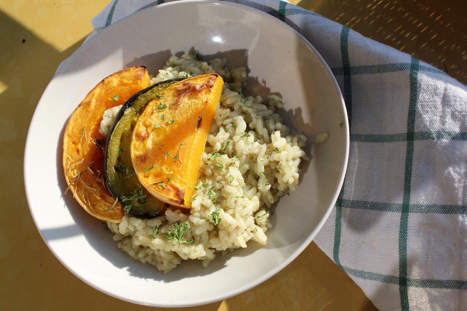 Risotto met zomerpompoen en citroen Het Zero Waste Project